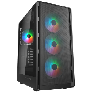 COUGAR AIRFACE PURE RGB PC Case, Mid Tower, Black