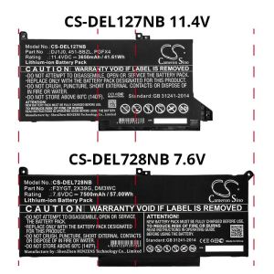 Батерия  за лаптоп DELL CTOL7480-D1506CN, Latitude 12 7000, Latitude 13 7380 LiIon 7.6V 7500mAh CAMERON SINO
