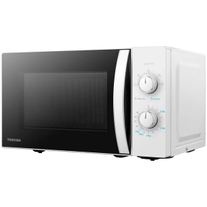 Microwave oven, volume 20L, mechanical control, 800W, 5 power levels, LED lighting, defrosting, cooking end signal, color: White