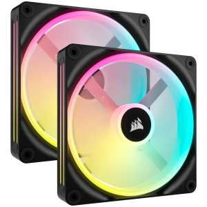 CORSAIR iCUE LINK QX140 RGB, 140mm Magnetic Dome RGB Fan, Dual Fan Kit