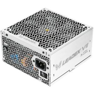 Super Flower Leadex VII XG 1300W ATX 3.1, 80 Plus Gold, Fully Modular, Flat White Cables, 140mm Fan, 150mmx150mmx86mm, White, 10 Year Warranty