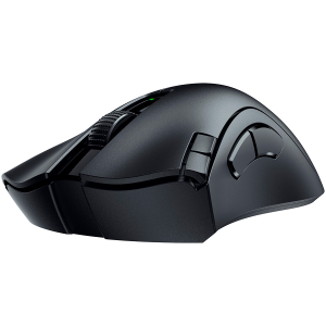 Razer DeathAdder V2 X HyperSpeed, HyperSpeed Wireless, 14 000 DPI Optical Sensor, 2nd-gen Razer Mechanical Mouse Switches, 100% PTFE mouse-feet, Up to 235 hours of battery life (2.4GHz), AA/AAA Hybrid battery slot, Weight: 86-103g