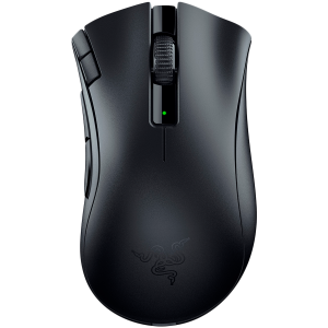 Razer DeathAdder V2 X HyperSpeed, HyperSpeed Wireless, 14 000 DPI Optical Sensor, 2nd-gen Razer Mechanical Mouse Switches, 100% PTFE mouse-feet, Up to 235 hours of battery life (2.4GHz), AA/AAA Hybrid battery slot, Weight: 86-103g