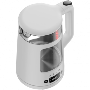 AENO Electric Kettle EK6: 1850-2200W, 2L, Strix, Square-shaped body, Transparent lid, High Resistant Glass, LED-Illumination, Auto Power Off, Dry tank Protection