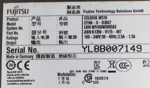 Fujitsu Celsius W510