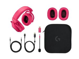 Слушалки Logitech Headset - PRO X 2 LIGHTSPEED Wireless Gaming Headset - MAGENTA - 2.4GHZ - N/A - EMEA28-935