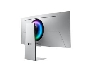 Монитор Samsung LS34DG850, 34'' CURVED Odyssey G8 OLED, 1800R, 175 Hz, 0.1 ms GTG, 21:9, 3440 x 1440, Smart, 2xUSB C, Mini DP, Micro HDMI 2.1, Wi-Fi 5, BT 5.2, Speakers, 178°/178°, Silver