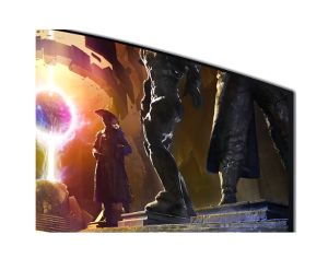 Монитор Samsung LS34DG850, 34'' CURVED Odyssey G8 OLED, 1800R, 175 Hz, 0.1 ms GTG, 21:9, 3440 x 1440, Smart, 2xUSB C, Mini DP, Micro HDMI 2.1, Wi-Fi 5, BT 5.2, Speakers, 178°/178°, Silver