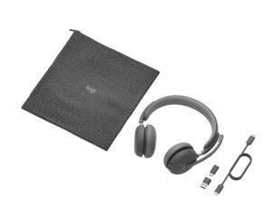Слушалки Logitech Zone Wireless 2 Headset, Teams - GRAPHITE