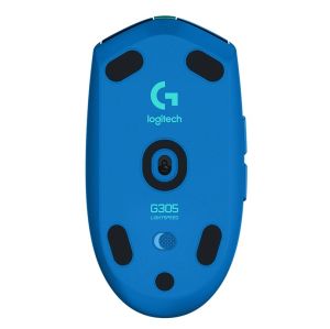 Мишка Logitech G305 Wireless Mouse, Lightsync RGB, Lightspeed Wireless, HERO 12K DPI Sensor, 400 IPS, 6 Programmable Buttons, Blue