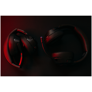 Lorgar Noah 701, gaming headset with microphone, 2.4G+ BT 5.0 Realtek 8763, battery 1000mAh, type-C charging cable 0.8m, audio cable 1.5m, size:195*185*80mm, 0.28kg. Black