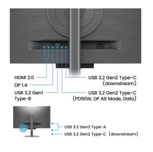 Монитор BenQ RD320U 31.5" IPS, 3:2, 3840x2160, 5ms, Nano Matte, 98% P3, HDR 400, MoonHalo, B.I. Gen2, KVM Switch, DualView Plus, PIP/PBP, 2000:1, 2x HDMI 2.0, DP 1.4 x1, USB-C 90W x1, USB HUB, Speakers 2Wx2, Height Adj. Stand 110 mm, Display Pilot 2, 7.3 
