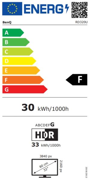 Монитор BenQ RD320U 31.5" IPS, 3:2, 3840x2160, 5ms, Nano Matte, 98% P3, HDR 400, MoonHalo, B.I. Gen2, KVM Switch, DualView Plus, PIP/PBP, 2000:1, 2x HDMI 2.0, DP 1.4 x1, USB-C 90W x1, USB HUB, Speakers 2Wx2, Height Adj. Stand 110 mm, Display Pilot 2, 7.3 