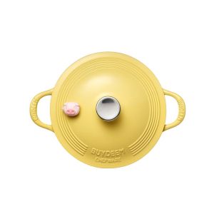 BUYDEEM Enameled Cast Iron Dutch Oven 3,9L, model CP551, color Mellow Yellow