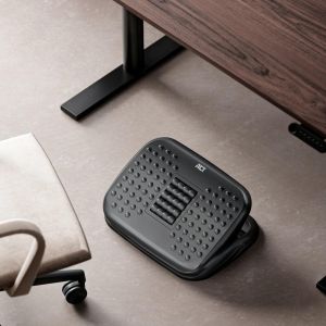 ACT Ергономична регулируема поставка за крака с масажни ролки