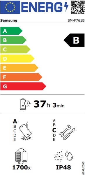 Мобилен телефон Samsung SM-F761 GALAXY Flip7 FE 5G 256GB 8GB RAM Dual SIM Black