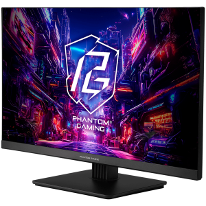 Asrock Gaming Monitor, 27" FHD(1920x1080) IPS, 180 Hz, 123 sRGB, 1000:1, 450 cd/m, 178/178, 1ms (MPRT), Flicker-free, 2x 2W Speakers, 2x HDMI 2.0, 1x DP 1.2, 1x Audio Jack (3.5mm), 3Y