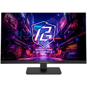 Asrock Gaming Monitor, 27" FHD(1920x1080) IPS, 180 Hz, 123 sRGB, 1000:1, 450 cd/m, 178/178, 1ms (MPRT), Flicker-free, 2x 2W Speakers, 2x HDMI 2.0, 1x DP 1.2, 1x Audio Jack (3.5mm), 3Y