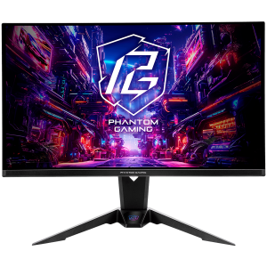 Asrock Gaming Monitor, 27" QHD(2560x1440) OLED, 360 Hz, 138 sRGB, 1 500 000:1, 16:9, 178/ 178, 0.03 ms, 250 nits, AMD FreeSync Premium pro, Height, Swivel, Tilt, 1x HDMI 2.0, 1x DP 1.4, 1x USB-C, 1x Audio (3.5mm), Wi-Fi, 3Y