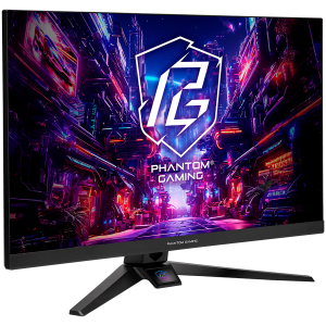 Asrock Gaming Monitor, 27" FHD(1920x1080) IPS, 180 Hz, 123 sRGB, 1100:1, 450 cd/m, 178/178, 1ms (MPRT), Flicker-free, 2x 2W Speakers, 2x HDMI 2.0, 1x DP 1.2, 1x Audio Jack (3.5mm), 3Y