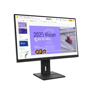 Монитор Lenovo ThinkVision E27Q-40 27" IPS, WLED, 2560x1440, 16:9, 100Hz, 4ms, 350 cd/m2, 1500:1, Speakers 2Wx2, HDMI, DP, Tilt, Swivel, Pivot, Height Adjust Stand