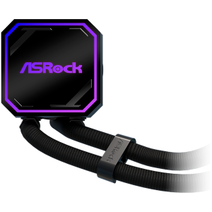 Asrock Pro 360 ARGB, AiO liquid cooler, 360 mm radiator, AM5, AM4, LGA1851, LGA1700, 90-APRA36-BAAGA6, Black, 6Y