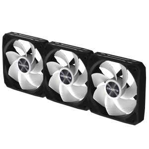 Комплект вентилатори 3-Pack GIGABYTE AORUS EZ CHAIN RVS FAN 120 - 120x120x25mm ARGB