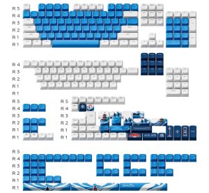 Капачки за механична клавиатура Dark Project - GeekBoy за ANSI & ISO Layout, PBT