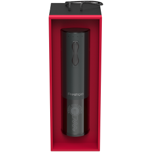 Bolsena, Electric wine opener with Prestigio Logo, aerator , vacuum preserver, Black color