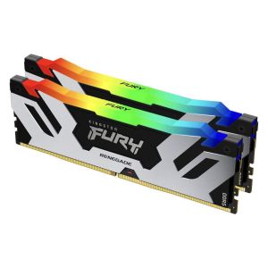 Памет Kingston Fury Renegade Silver RGB 96GB(2x48GB) DDR5 6000MHz CL32 - KF560C32RSAK2-96