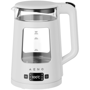 AENO Electric Kettle EK6: 1850-2200W, 2L, Strix, Square-shaped body, Transparent lid, High Resistant Glass, LED-Illumination, Auto Power Off, Dry tank Protection
