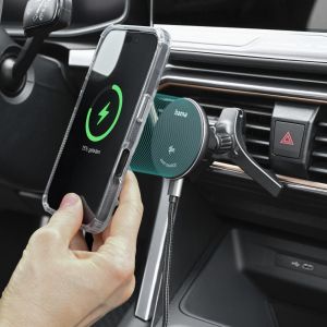 HAMA Безжично зарядно устройство Qi2, 15W, за кола, черно