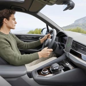 HAMA Безжично зарядно устройство Qi2, 15W, за кола, черно