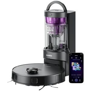 Eureka NERE20PLUSBK Robot Vacuum and Mop Combo 8000Pa Suction Black