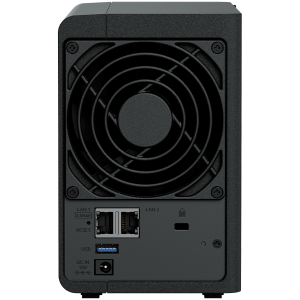 Synology DS225+, Tower, 2-bays 3.5'' SATA HDD/SSD, CPU Inte Celeron J4125 4-core (4-thread) 2.0 GHz, burst up to 2.7 GHz, 2 GB DDR4 non-ECC (expandable up to 6 GB), 1xRJ-45 1GbE LAN, 1xRJ-45 2.5 GbE LAN, 2xUSB 3.2 Gen 1, 1.3 kg, 3yr warranty
