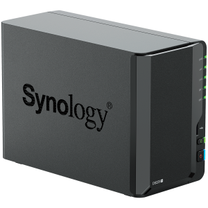 Synology DS225+, Tower, 2-bays 3.5'' SATA HDD/SSD, CPU Inte Celeron J4125 4-core (4-thread) 2.0 GHz, burst up to 2.7 GHz, 2 GB DDR4 non-ECC (expandable up to 6 GB), 1xRJ-45 1GbE LAN, 1xRJ-45 2.5 GbE LAN, 2xUSB 3.2 Gen 1, 1.3 kg, 3yr warranty