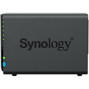 Synology DS225+, Tower, 2-bays 3.5'' SATA HDD/SSD, CPU Inte Celeron J4125 4-core (4-thread) 2.0 GHz, burst up to 2.7 GHz, 2 GB DDR4 non-ECC (expandable up to 6 GB), 1xRJ-45 1GbE LAN, 1xRJ-45 2.5 GbE LAN, 2xUSB 3.2 Gen 1, 1.3 kg, 3yr warranty