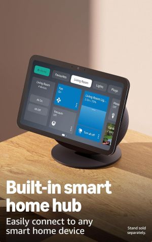 Amazon Echo Show 8 (Gen 4), 8'' дисплей за визуaлизация, 3D-audio, черен