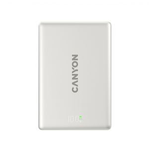 CANYON magnetic power bank OnPower 511 PD20W 10000mAh Aluminium Star Grey