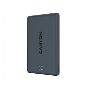 CANYON magnetic power bank OnPower 500 PD20W 5000mAh Aluminium Interstellar Black