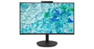Монитор Acer Vero CB242YD6bmiprcx, 23.8'' FHD (1920x1080) IPS, ZeroFrame, 120Hz, 1ms(VRB), 250nits, VGA, HDMI, DP, Speakers, Audio In/Out, Adj.WebCam 5M/Mic array, AdaptiveSync, Energy Efficiency Class B, TCO Black, 3Y