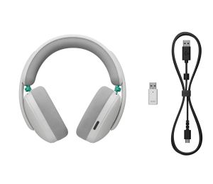 Геймърски слушалки Logitech G325 Ligthspeed Wireless, Микрофон, Бял