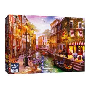 Пъзел Black Sea Вечерна разходка с гондола – 1000 части