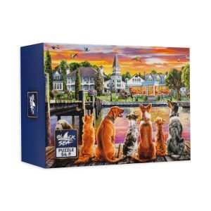 Мини Пъзел Black Sea Кучета на кея – 54 части