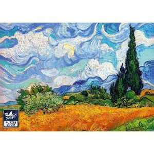 Пъзел Black Sea Житно поле с кипариси – 500 части
