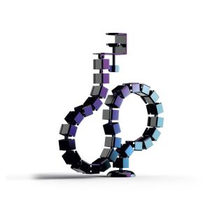 uRage Органайзер за кабели „Spine“, 130 см, черен