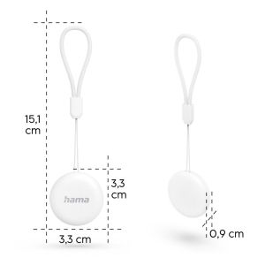 HAMA Тракер за Android „Find My Device“, с приложение, Bluetooth, бял