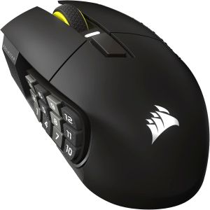 Геймърскa оптична мишка CORSAIR SCIMITAR ELITE WIRELESS SE, 33000 DPI