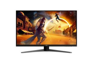 Монитор AOC Q32V4, 31.5" IPS WLED, 2560x1440@75Hz, 4ms GTG, 250cd/m2, 1000:1, 20M:1 DCR, Adaptive Sync, FlickerFree, Low Blue Light, 2Wx2, Tilt, HDMI, DP