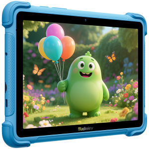 Blackview LINK 1 Kids WiFi 4/64GB 8.68-inch HD IPS 1340x800 60Hz 360nits RK3562 Quad-core 2.0GHz 5+8MP Cam 5000mAh WiFi 6 BT 5.0 Dual Speakers with Smart-K Support Tempered Film Stylus Pen Android 16 Ocean Blue